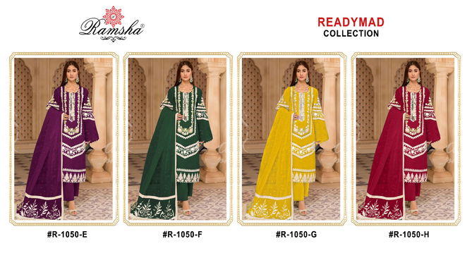 Ramsha R 1050 E To H Readymade Pakistani Suits Catalog